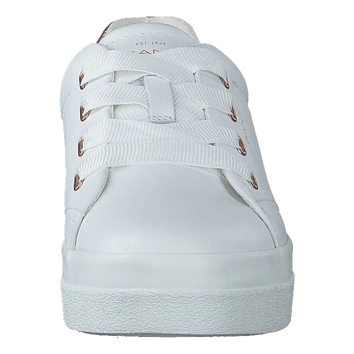 Avona Sneaker G296 - Br.wht./rose Gold