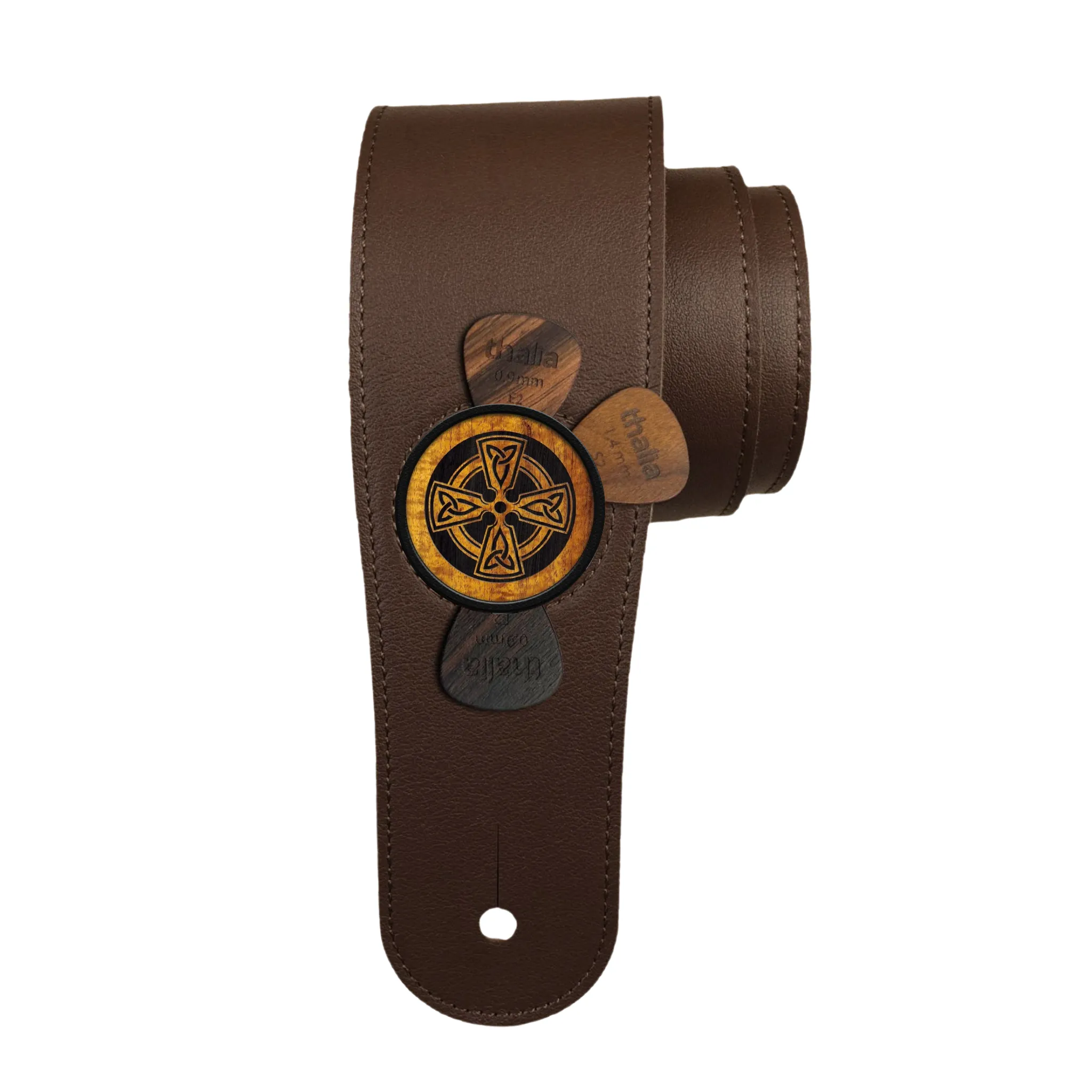 Celtic Cross | Pick Puck Integrated Leather Strap