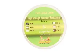 Clear Fluorocarbon Fishing Leader - 200 Yards | 10, 20, 30, or 55 lbs.