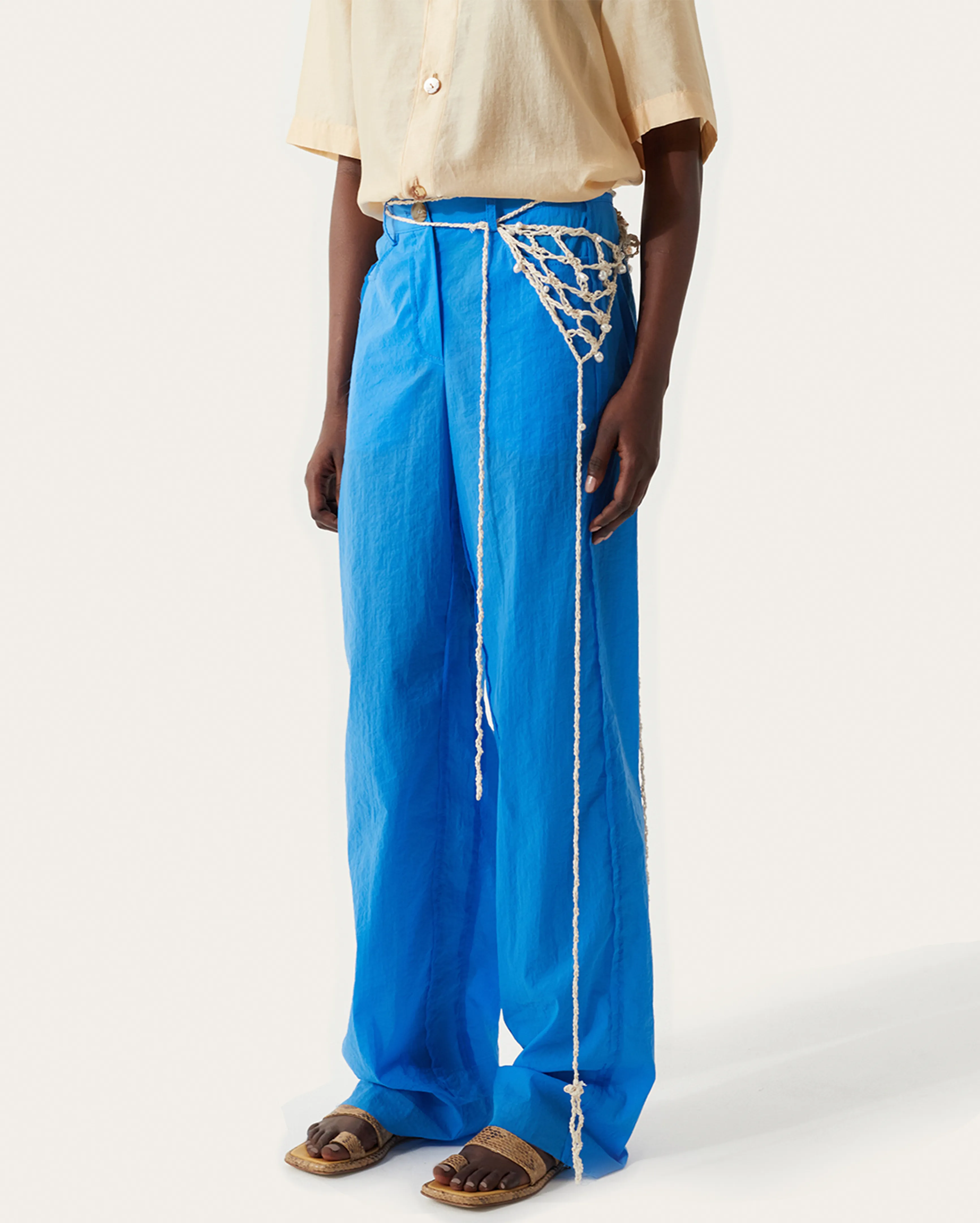 Cora Trousers Tencel Vivid Blue