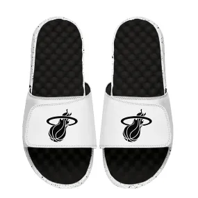 Islide Miami HEAT Logo Black & White Sandals