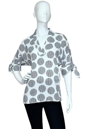 Lior Blouse Black Polka Dots