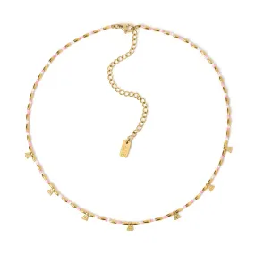 Natalia Gold Necklace - Peony