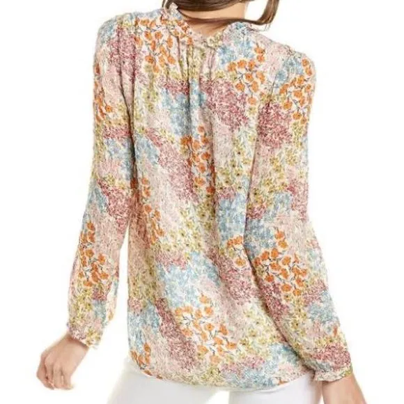 Rebecca Taylor Ava Floral Silk Peasant Top (4)