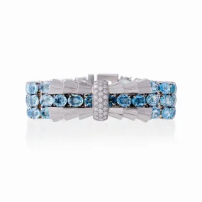 Tiffany & Co. and Verger Frères Aquamarine and Diamond Bracelet