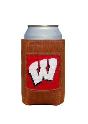 WISCONSIN NEEDLEPOINT CAN COOLER