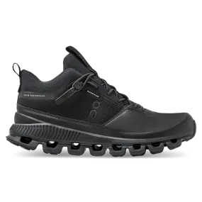 Women's On Cloud Hi Waterproof, All Black, 8.5 B Medium