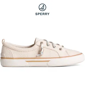 Women's SeaCycled™  Pier Wave Basket Weave Shimmer Sneaker Cream (STS88795)