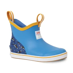 XTRATUF Little   Big Kids Ankle Deck Boots- Light Blue